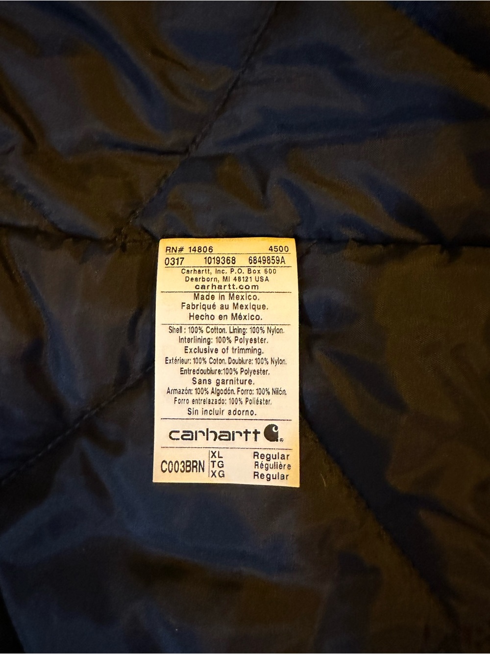 Carhartt Men's Tan Work Jacket - Picture 7 of 14